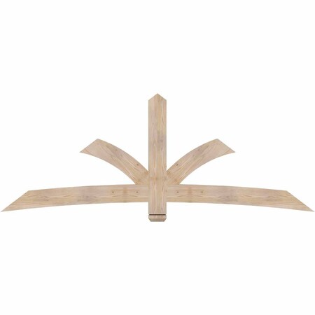 Ekena Millwork Davenport Smooth Timber Gable Bracket, Douglas Fir, 96"W x 36"H x 1 1/2"D x 5 1/2"F, 9/12 Pitch GBW096X36X0206DAV00SDF
